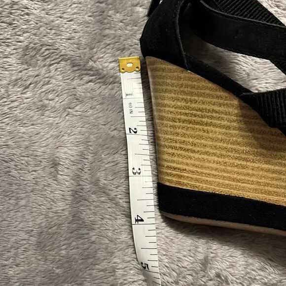 Geox Respira black strappy wedges - Picture 4 of 5